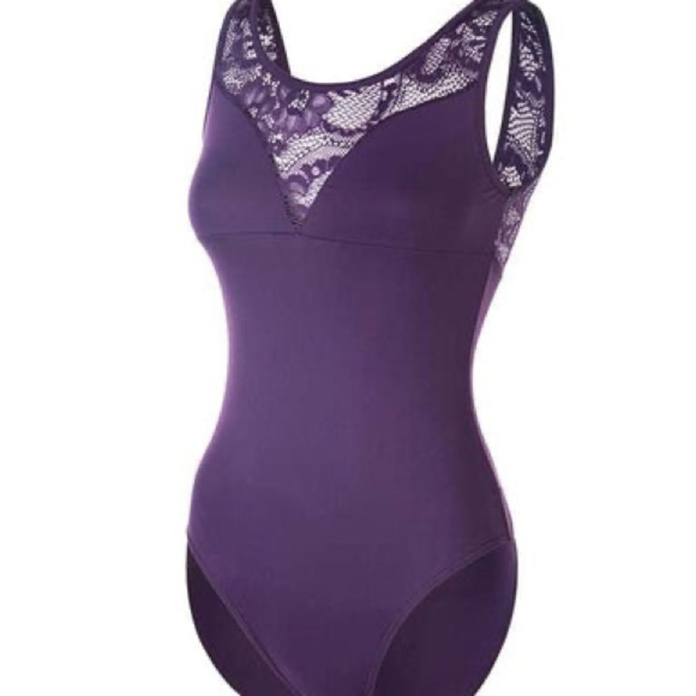 K.H. Martin Purple Lace Leotard